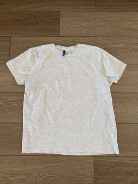 H&M Classic Men's Crew Neck T-Shirt - Light Gray